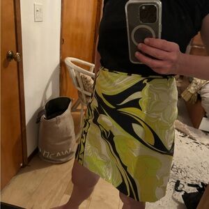 Emilio pucci 60’s psychedelic mini skirt cotton Italian couture